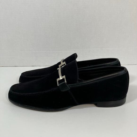 Ermenegildo Zegna Other - Ermenegildo Zegna Men’s 8.5 Black Suede Slip-On Horsebit Loafers Italian Made
